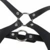 SUBBLIME - ARNÉS CUERPO ENTERO CON HEBILLAS CUERO NEGRO TALLA ÚNICA - Imagen 5