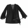 SUBBLIME - BATA TELA TRANSPARENTE DETALLE ENCAJE NEGRO L/XL - Imagen 5