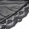 SUBBLIME - BATA TELA TRANSPARENTE DETALLE ENCAJE NEGRO L/XL - Imagen 8