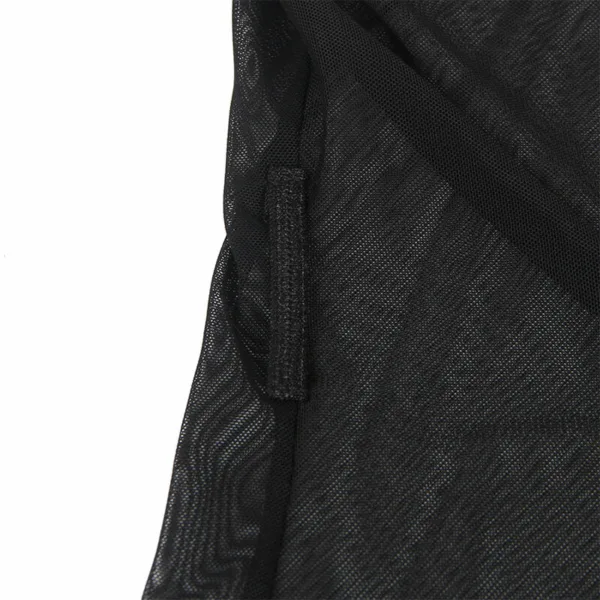 SUBBLIME - BATA TELA TRANSPARENTE DETALLE ENCAJE NEGRO L/XL - Imagen 9
