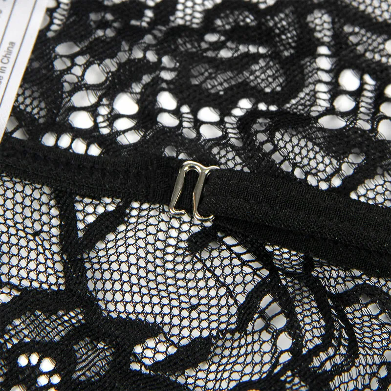 SUBBLIME - DISFRAZ POLICIA BODY ENCAJE NEGRO L/XL - Imagen 10