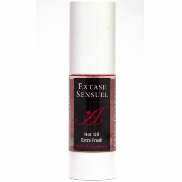 EXTASE SENSUAL - ACEITE MASAJE EFECTO EXTRA FRESH FRESA 30 ML - Imagen 2