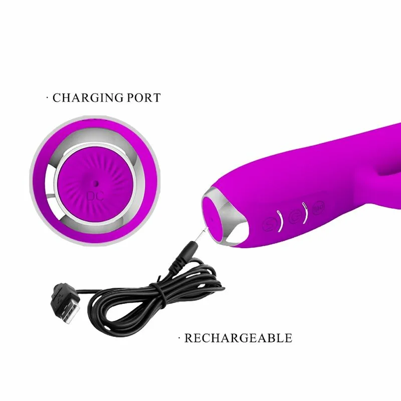 PRETTY LOVE - REGINA VIBRADOR-ONDAS ESTIMULADORAS RECARGABLE MORADO - Imagen 11