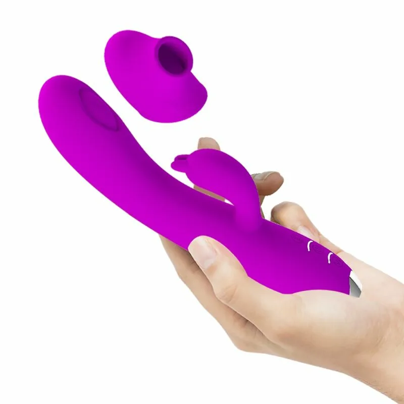 PRETTY LOVE - REGINA VIBRADOR-ONDAS ESTIMULADORAS RECARGABLE MORADO - Imagen 5