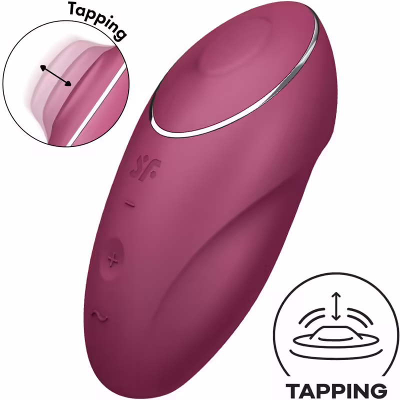 SATISFYER - TAP & CLIMAX 1 VIBRADOR LAY-ON ROJO - Imagen 4