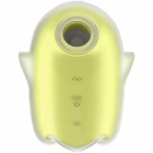 SATISFYER - GLOWING GHOST AIR PULSE & VIBRADOR AMARILLO