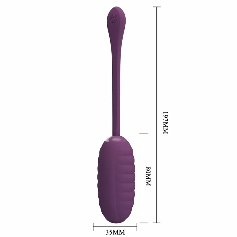 PRETTY LOVE - CASPER HUEVO VIBRADOR RECARGABLE MORADO - Imagen 4
