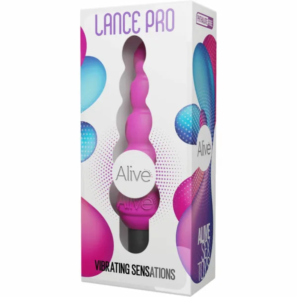 ALIVE - LANCE PRO ESTIMULADOR & VIBRADOR ANAL ROSA - Imagen 4