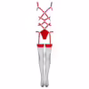 LIVCO CORSETTI FASHION - THIARA LC 20213 SET BODY + MEDIAS ROJA L/XL - Imagen 6