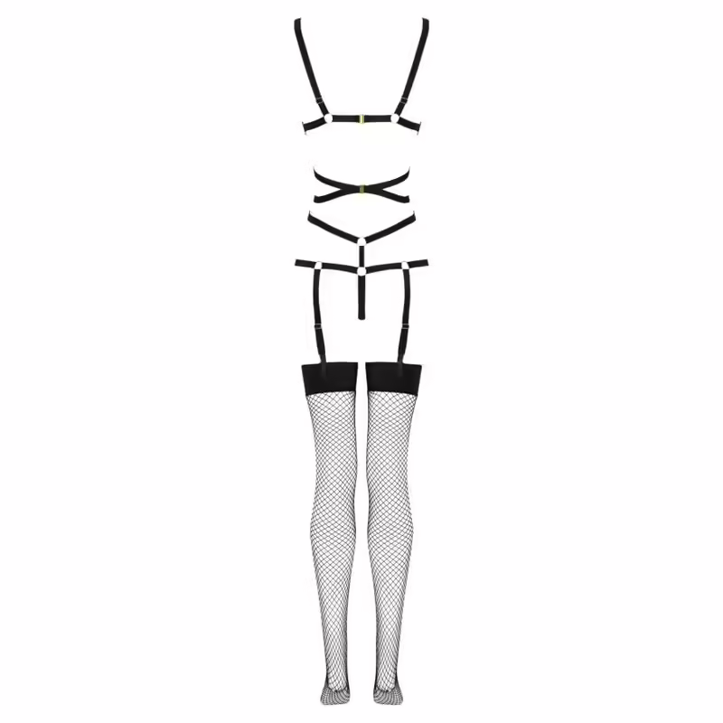 LIVCO CORSETTI FASHION - THIARA LC 20213 SET BODY + MEDIAS NEGRO L/XL - Imagen 7