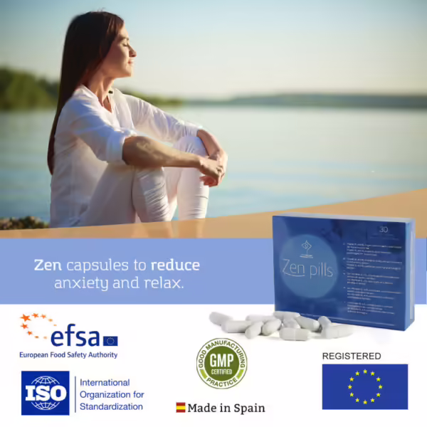 500 COSMETICS - ZEN PILLS CÁPSULAS RELAJACIÓN Y REDUCCIÓN ANSIEDAD - Imagen 2