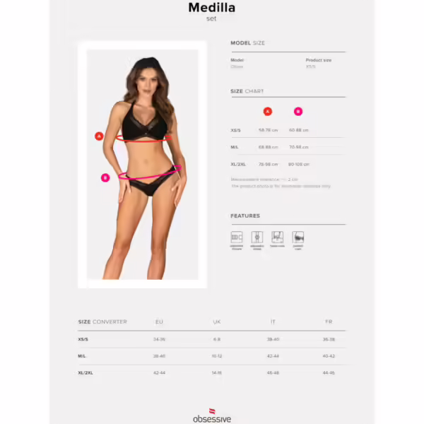 OBSESSIVE - MEDILLA SET DOS PIEZAS XL/XXL - Imagen 7
