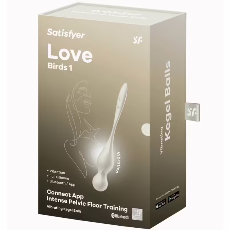 SATISFYER - LOVE BIRDS BOLAS KEGEL VIBRADORAS BLANCO - Imagen 6
