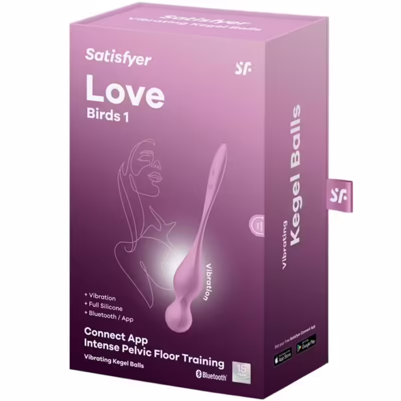 SATISFYER - LOVE BIRDS BOLAS KEGEL VIBRADORAS ROSA - Imagen 6