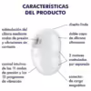 SATISFYER - CUTIE GHOST VIBRADOR LAY-ON BLANCO - Imagen 4
