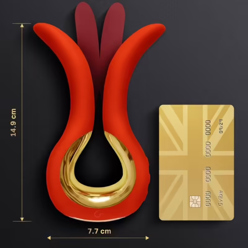 G-VIBE - GVIBE MAXI VIBRADOR CON DOS PUNTAS FLEXIBLES CORAL - Imagen 2