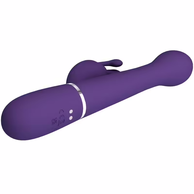 PRETTY LOVE - DEJON VIBRADOR RABBIT 3 EN 1 MULTIFUNCIÓN MORADO - Imagen 6