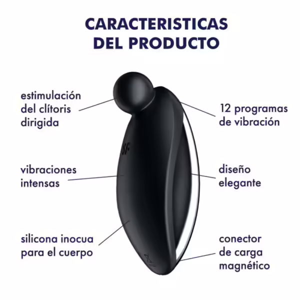 SATISFYER - SPOT ON 2 VIBRADOR LAY-ON NEGRO - Imagen 4