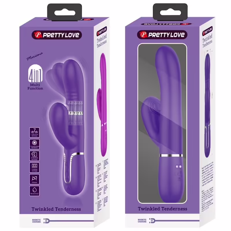 PRETTY LOVE - VIBRADOR PUNTO G MULTIFUNCIÓN MORADO - Imagen 4
