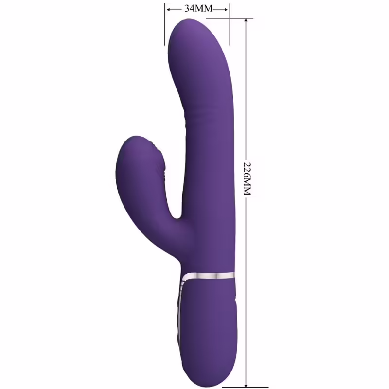 PRETTY LOVE - VIBRADOR PUNTO G MULTIFUNCIÓN MORADO - Imagen 2