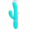 PRETTY LOVE - VIBRADOR PUNTO G MULTIFUNCIÓN VERDE AGUA - Imagen 2