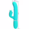 PRETTY LOVE - VIBRADOR RABBIT CON LICKING VERDE AGUA - Imagen 2
