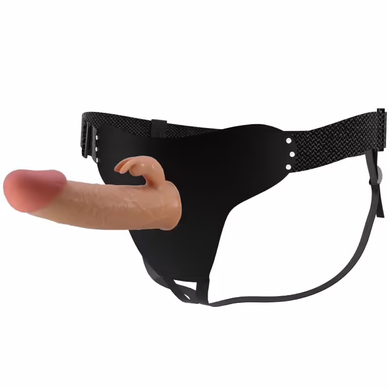 PRETTY LOVE - MAVIS HARNESS BRIEFS UNIVERSAL CON DILDO 19 CM NATURAL - Imagen 5