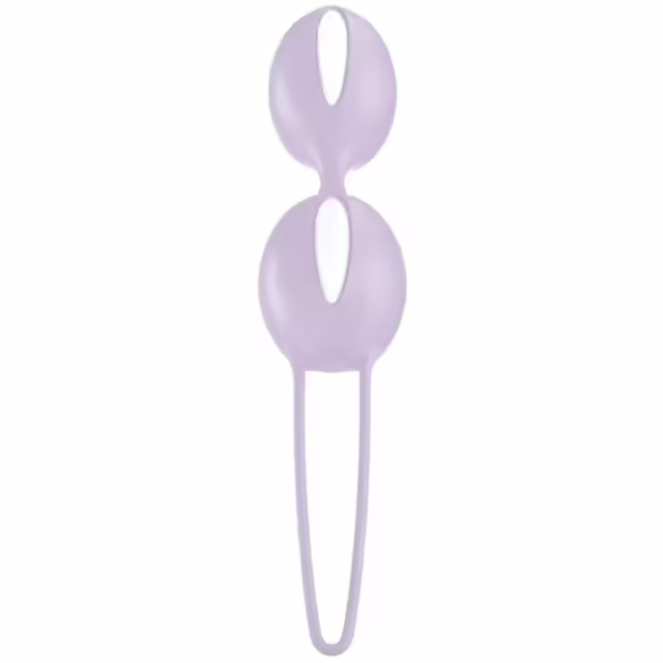 FUN FACTORY - SMARTBALLS DUO BOLAS PELVICAS BLANCO / LILA PASTEL - Imagen 2