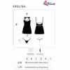 LIVCO CORSETTI FASHION - KROLINA LC 90734 CHEMISE + TANGA NEGRO S/M - Imagen 4