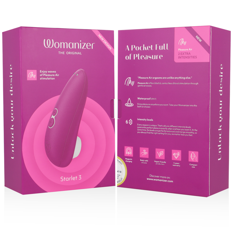 WOMANIZER - STARLET 3 ESTIMULADOR CLÍTORIS VIOLETA - Imagen 7
