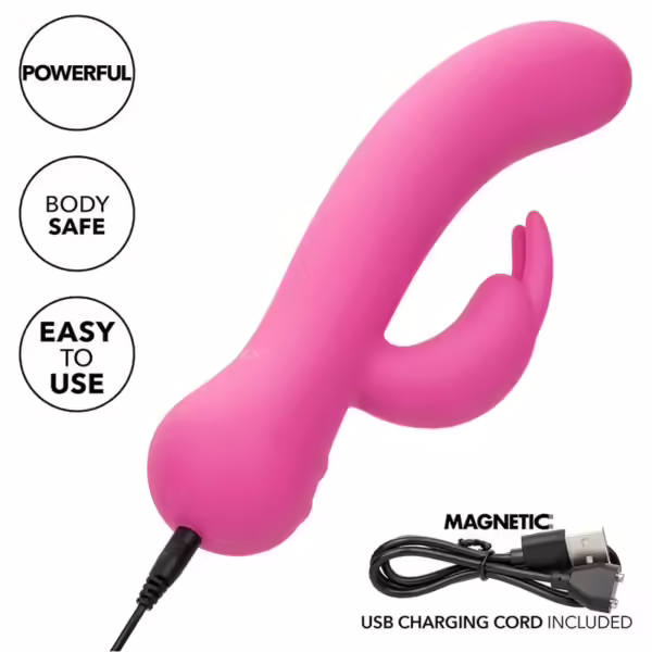CALEXOTICS - FIRST TIME VIBRADOR RABBIT RECARGABLE ROSA - Imagen 8