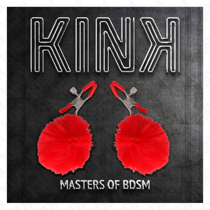 KINK - PINZAS PARA PEZONES CON POMPÓN ROJO 6 CM - Imagen 5