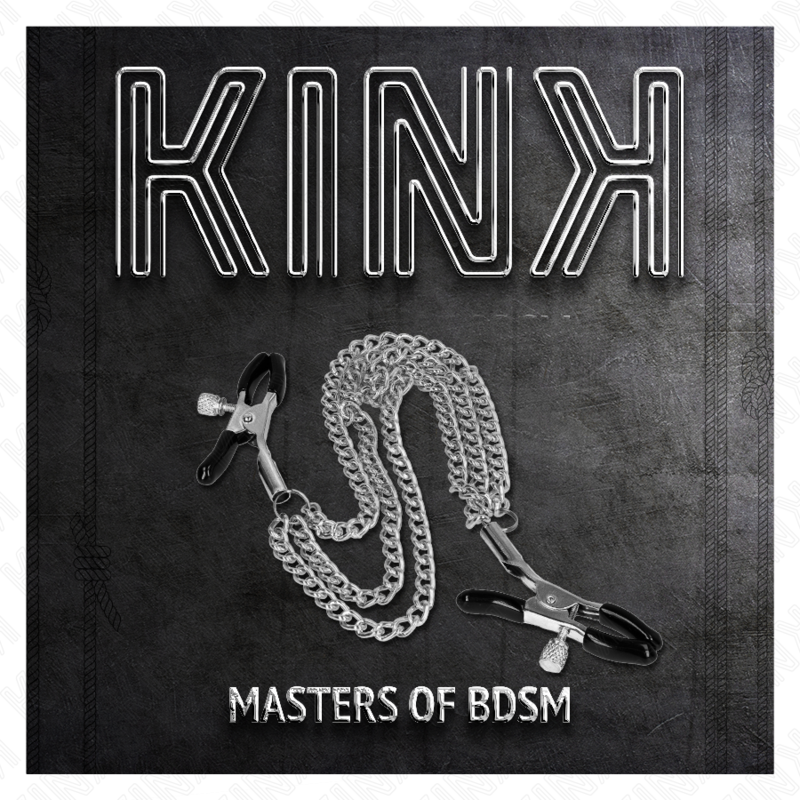 KINK - PINZAS PARA PEZONES CON TRIPLE CADENA PLATEADO 20/23/28 CM - Imagen 5