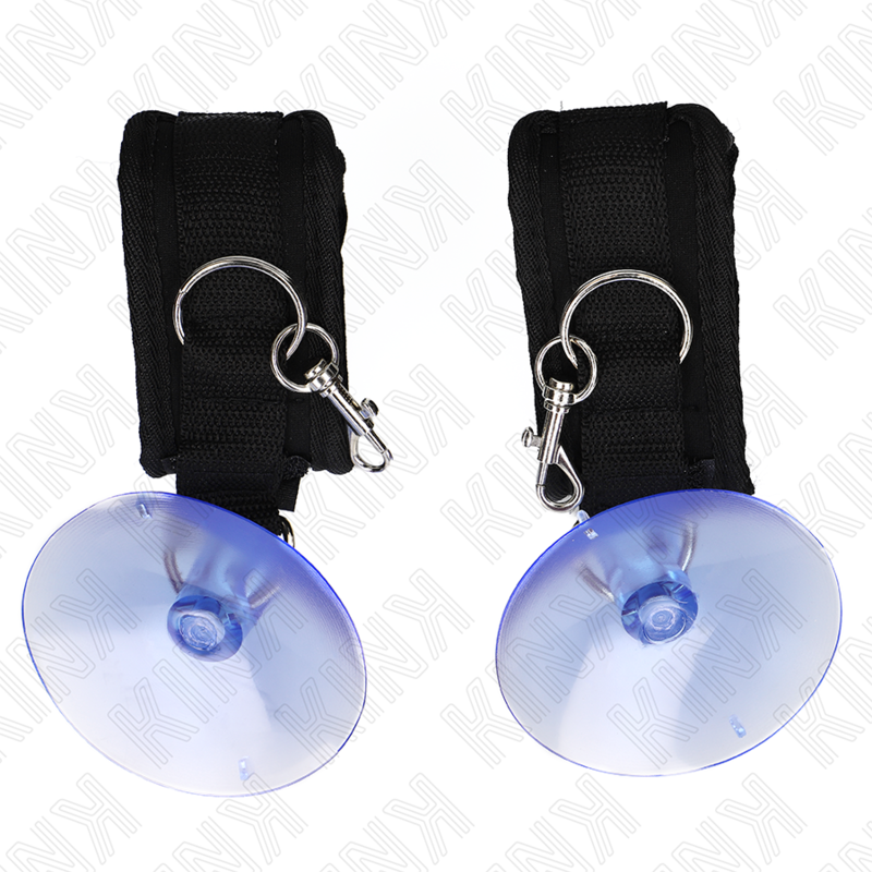 KINK - MUÑEQUERAS CON VENTOSA NEGRO AJUSTABLE 29-40 CM X 5 CM - Imagen 3