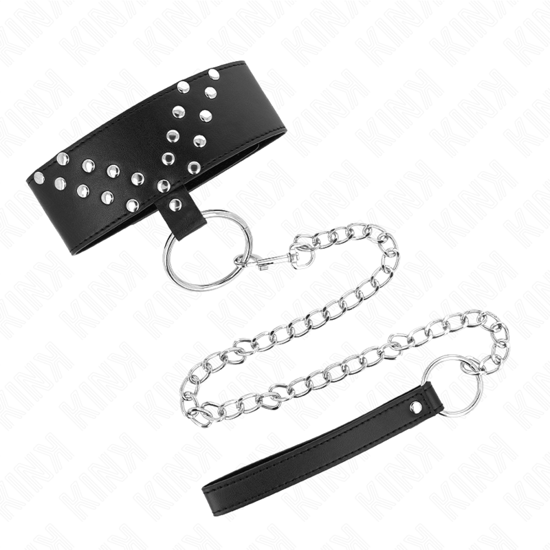 KINK - COLLAR CON CORREA 65 CM CON REMACHE EN V AJUSTABLE 36-43 CM X 5 CM - Imagen 2