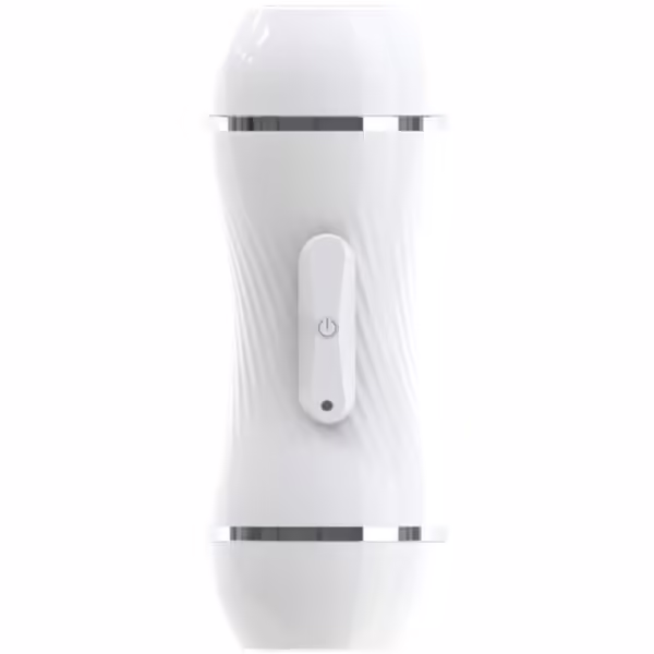 ARMONY - MASTURBADOR VIBRADOR DOBLE VAGINA & BOCA BLANCO - Imagen 4