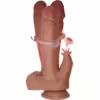 ARMONY - DILDO REALÍSTICO VIBRADOR & THRUSTING CON LENGUA ESTIMULADOR EFECTO CALOR 22 CM - Imagen 2