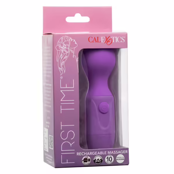CALEXOTICS - FIRST TIME MASAJEADOR RECARGABLE 10 VIBRACIONES VIOLETA - Imagen 10