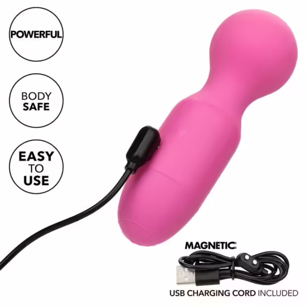 CALEXOTICS - FIRST TIME MASAJEADOR RECARGABLE 10 VIBRACIONES ROSA - Imagen 7