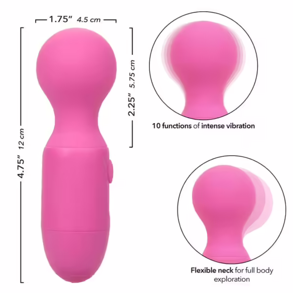 CALEXOTICS - FIRST TIME MASAJEADOR RECARGABLE 10 VIBRACIONES ROSA - Imagen 8