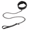 CALEXOTICS - NOCTURNAL COLLAR Y CORREA CUERO AJUSTABLE NEGRO - Imagen 2