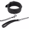 CALEXOTICS - NOCTURNAL COLLAR Y CORREA CUERO AJUSTABLE NEGRO - Imagen 3