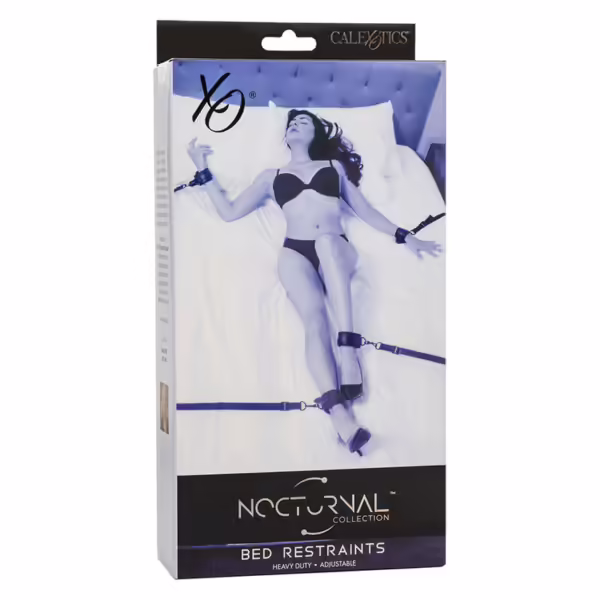 CALEXOTICS - NOCTURNAL RESTRICCIONES DE CAMA CUERO AJUSTABLE NEGRO - Imagen 7