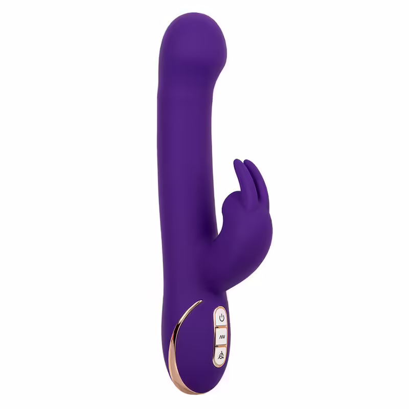 CALEXOTICS - JACK VIBRADOR RABBIT Y ESTIMULADOR 7 NIVELES DE VIBRACIÓN Y ONDAS ESTIMULADORAS AZUL - Imagen 2