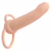 CALEXOTICS - MAXX DOBLE PENETRADOR ACANALADO 10 VIBRACIONES NATURAL - Imagen 2