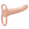 CALEXOTICS - MAXX DOBLE PENETRADOR ACANALADO 10 VIBRACIONES NATURAL - Imagen 3