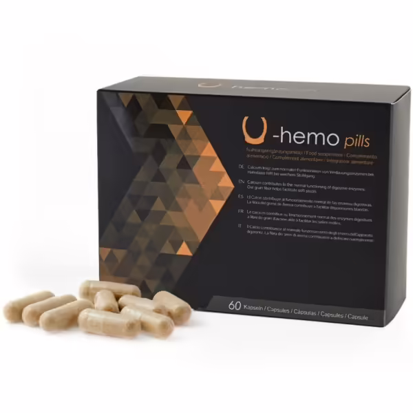 500 COSMETICS - U-INTEST CÁPSULAS PARA PREVENIR LAS HEMORROIDES - 60 CÁPSULAS