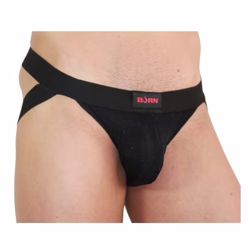 BURN - 003 JOCK BRILLANTE NEGRO M - Imagen 2