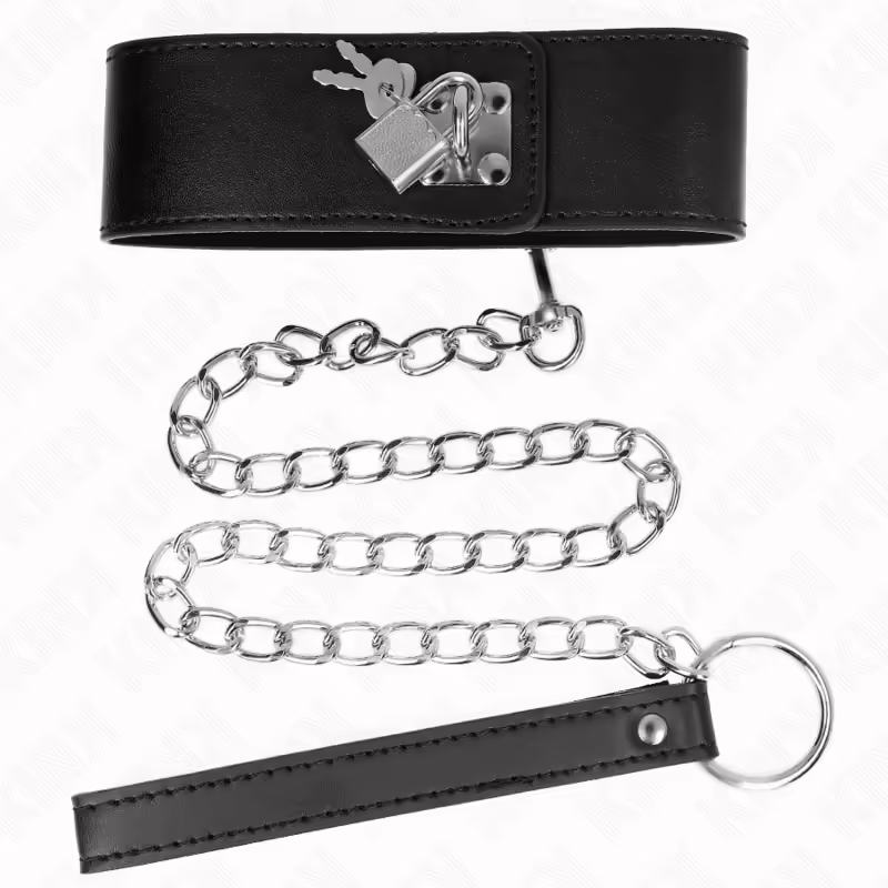 KINK - COLLAR CON CORREA 65 CM ANCHO NEGRO AJUSTABLE 33.5-41 CM X 5 CM - Imagen 4