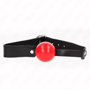 KINK - MORDAZA DE BOLA 4 CM SUAVE DE TPE MODELO 1 66 x 2.5 CM AJUSTABLE 41-61 CM